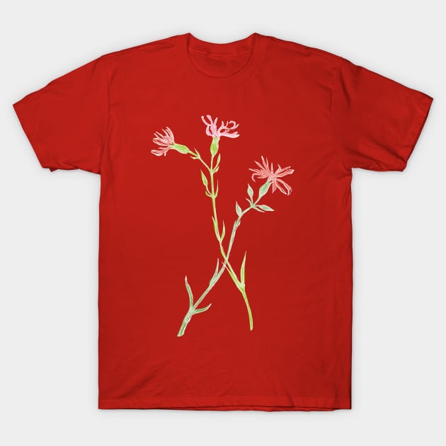 Vintage florals - Ragged Robin T-Shirt by VrijFormaat